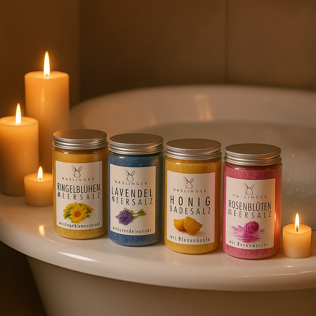 Haslinger Honig Badesalz Badezusatz mit Bienenhonig 450 g 4 Haslinger Honig Badesalz Badezusatz mit Bienenhonig 450 g – Bild 4