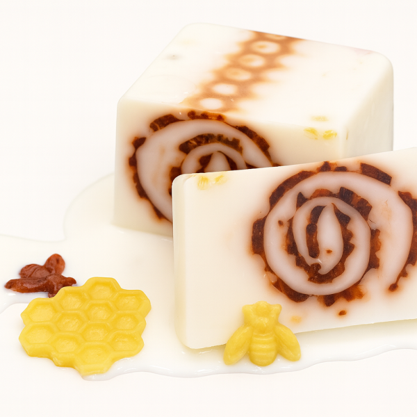 Nesbel Seife Milch & Honig – warm & süß | Glycerin & Ziegenmilch (100 g)