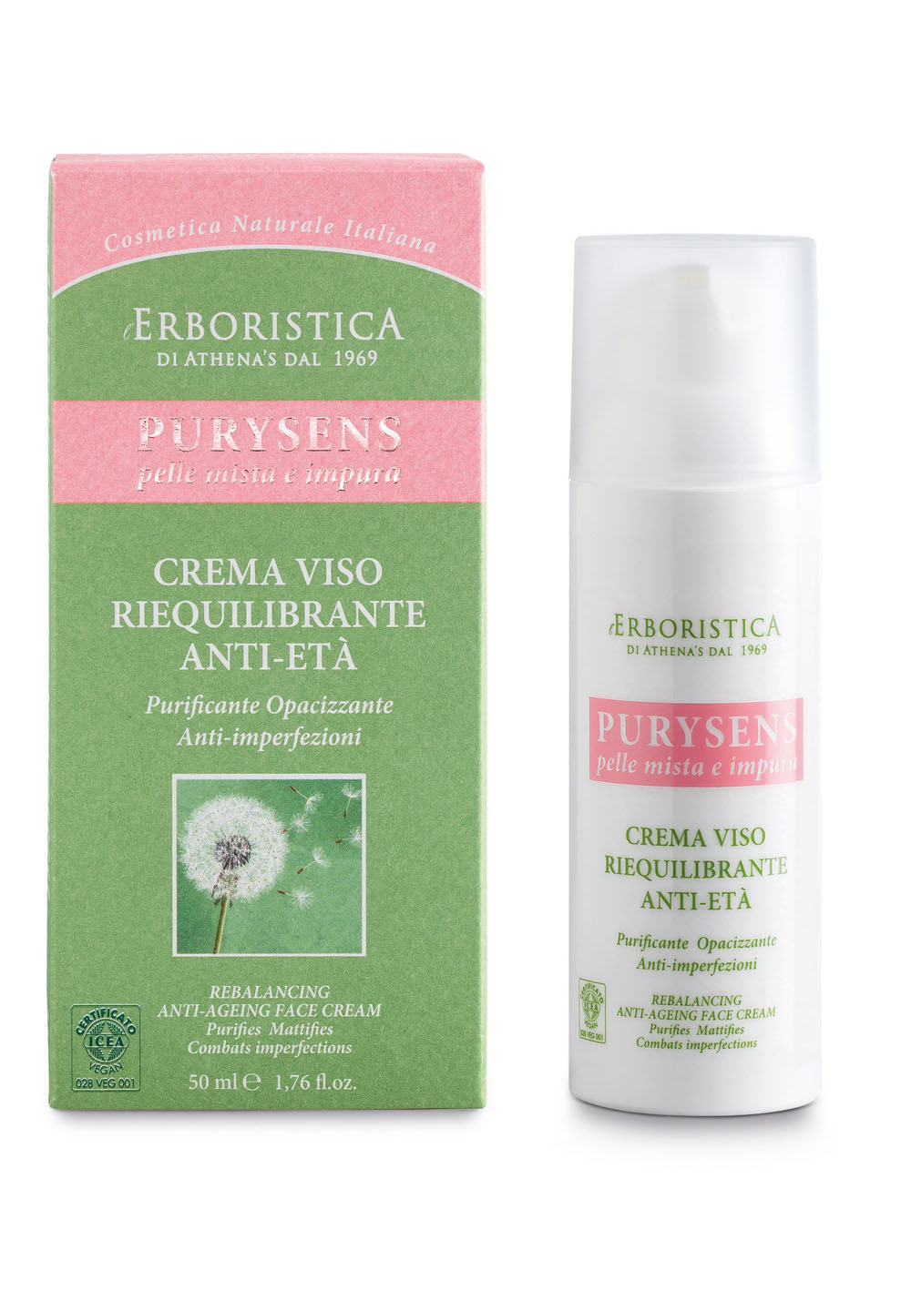 L'Erboristica Purysens Gesichtscreme für Mischhaut 50 ml 2 L'Erboristica Purysens Gesichtscreme für Mischhaut 50 ml – Bild 2