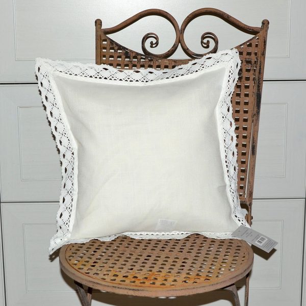 Hossner Kissenhülle umhäkelt Landhaus Stil 40x40 cm 5 DSC1281 3