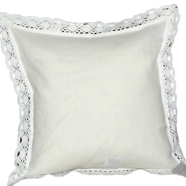 Hossner Kissenhülle umhäkelt Landhaus Stil 40x40 cm