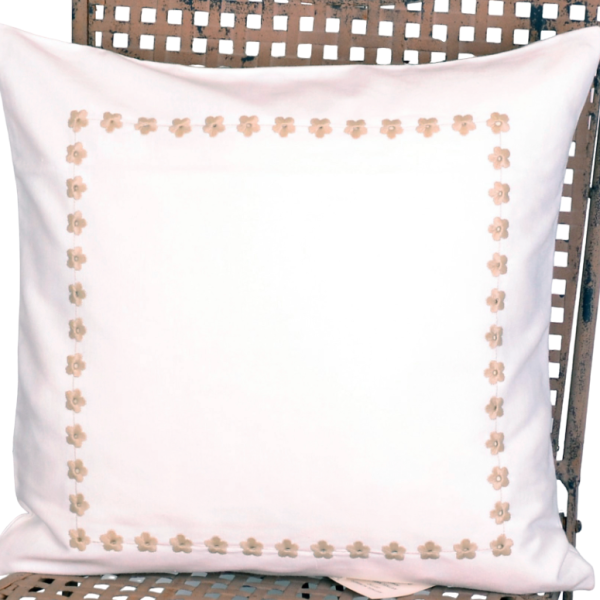 Alternative view of Hossner Kissenhülle Abenberg Landhaus Stil creme-braun 40x40 cm