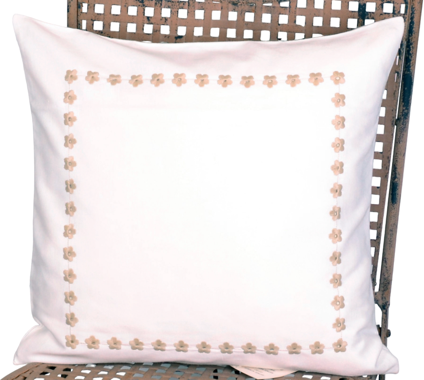 Hossner Kissenhülle Abenberg Landhaus Stil creme-braun 40x40 cm 2 Hossner Kissenhülle Abenberg Landhaus Stil creme-braun 40x40 cm – Bild 2