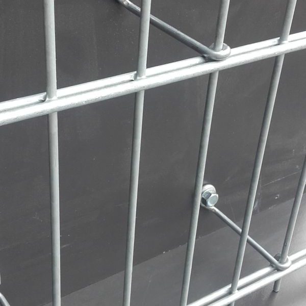 Abstandshalter Stützmauer Wandverkleidung 25 Stck. für Doppelstabgitter 6/5/6 mm