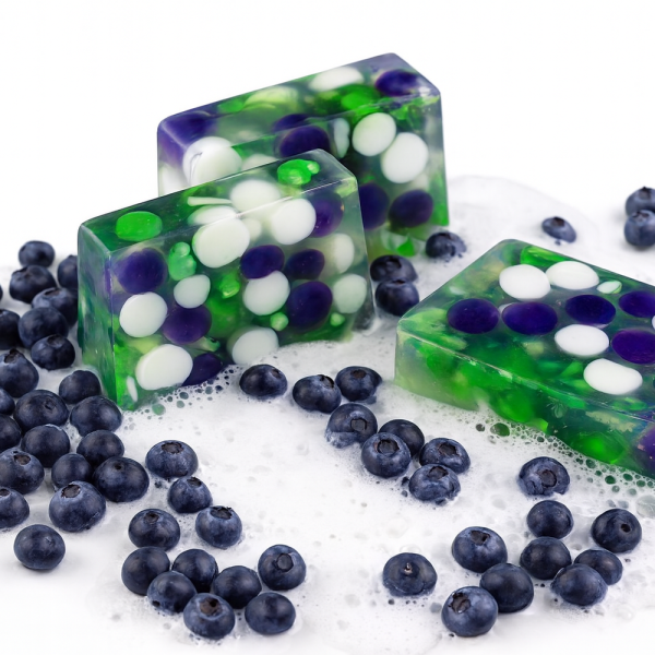 Alternative view of Nesbel Seife Heidelbeere – süß & beerig-frisch | Glycerin & Ziegenmilch (100 g)