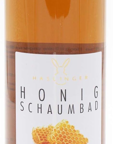 Haslinger Schaumbad Bio-Honig – 400 ml | Pflegendes Wohlfühlbad mit warmem Honigduft