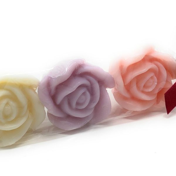 3er Set Schafmilch Rosen Classic Flieder Rose Geschenk Mitbringsel Dekoration ca. 160 g