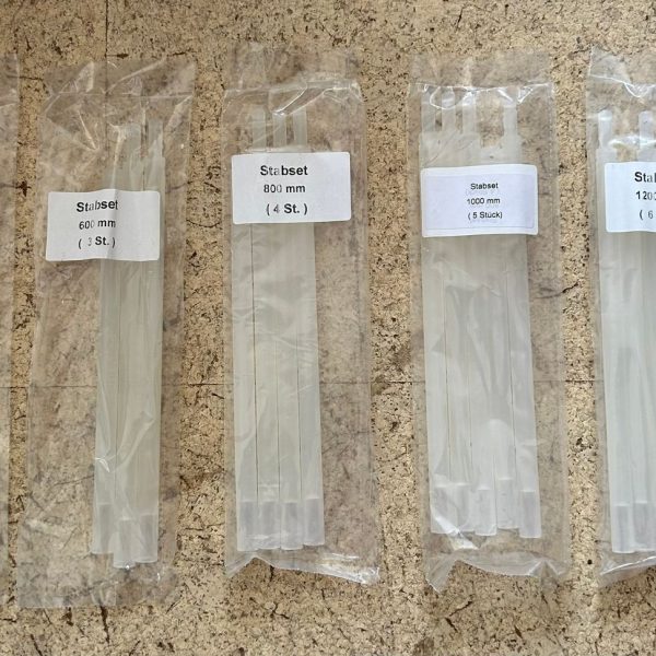 Raffrollo Beschwerungsstab Set Kunststoff Zubehör Ersatzteil transparent