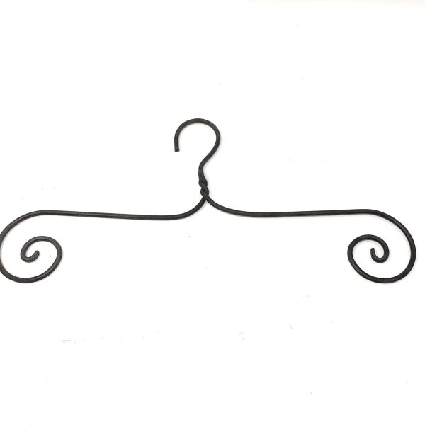 Kleiderbügel Schmiedeeisen Shabby Antik braun lackiert H/B/T 14/44/0,5 cm