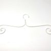 Kleiderbügel Schmiedeeisen Shabby Antik weiß lackiert H/B/T 14/44/0,5 cm 5 IMG 4205