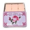 Le Blanc Naturseife Gästeseife Rose in Metallbox 6 x 25g