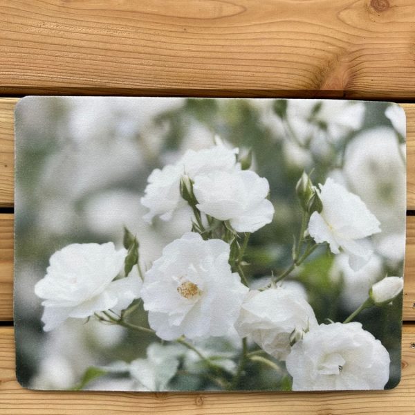 Alternative view of Traumduft Dekoset Tischset Platzdeckchen Platzset white Roses waschbar 40 x 30 cm