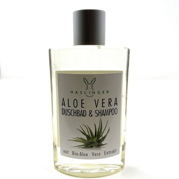 Haslinger Aloe Vera Shampoo & Duschbad mit Bio-Aloe und Vera Extrakt 200 ml
