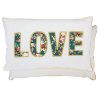 Clayre & Eef gefüllte Kissenhülle Love Zierkissen ca. 33x20 cm