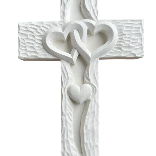 Nesbel Deko Objekt Kreuz für Haus Friedhof und Garten aus Beton 34x21x4,5 cm 6 Kreuz 1 1