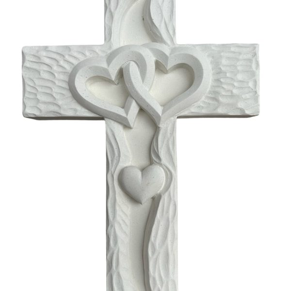 Nesbel Deko Objekt Kreuz für Haus Friedhof und Garten aus Beton 34x21x4,5 cm 7 Kreuz 1