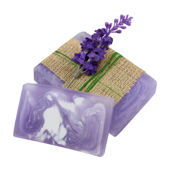 Nesbel Glycerin Seife Duftseife Lavendel mit Ziegenmilch Handmade 100 g