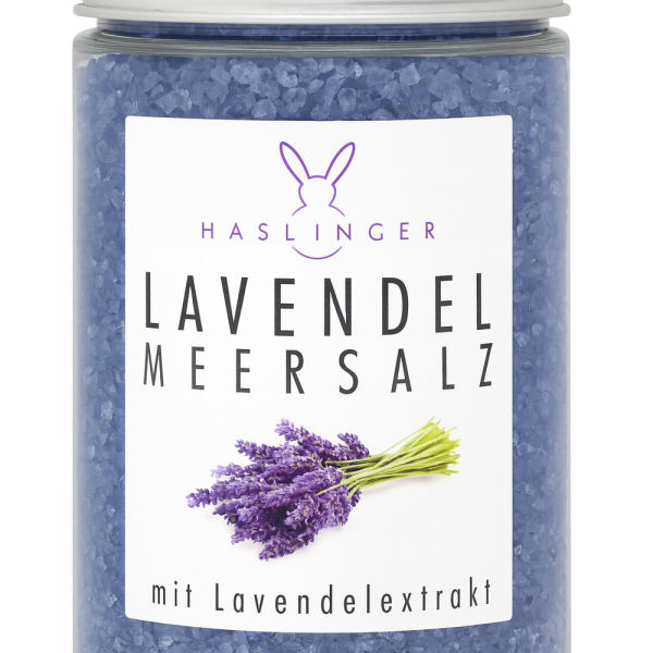Haslinger Lavendel Badesalz 450 g – wohltuend, beruhigend & pflegend