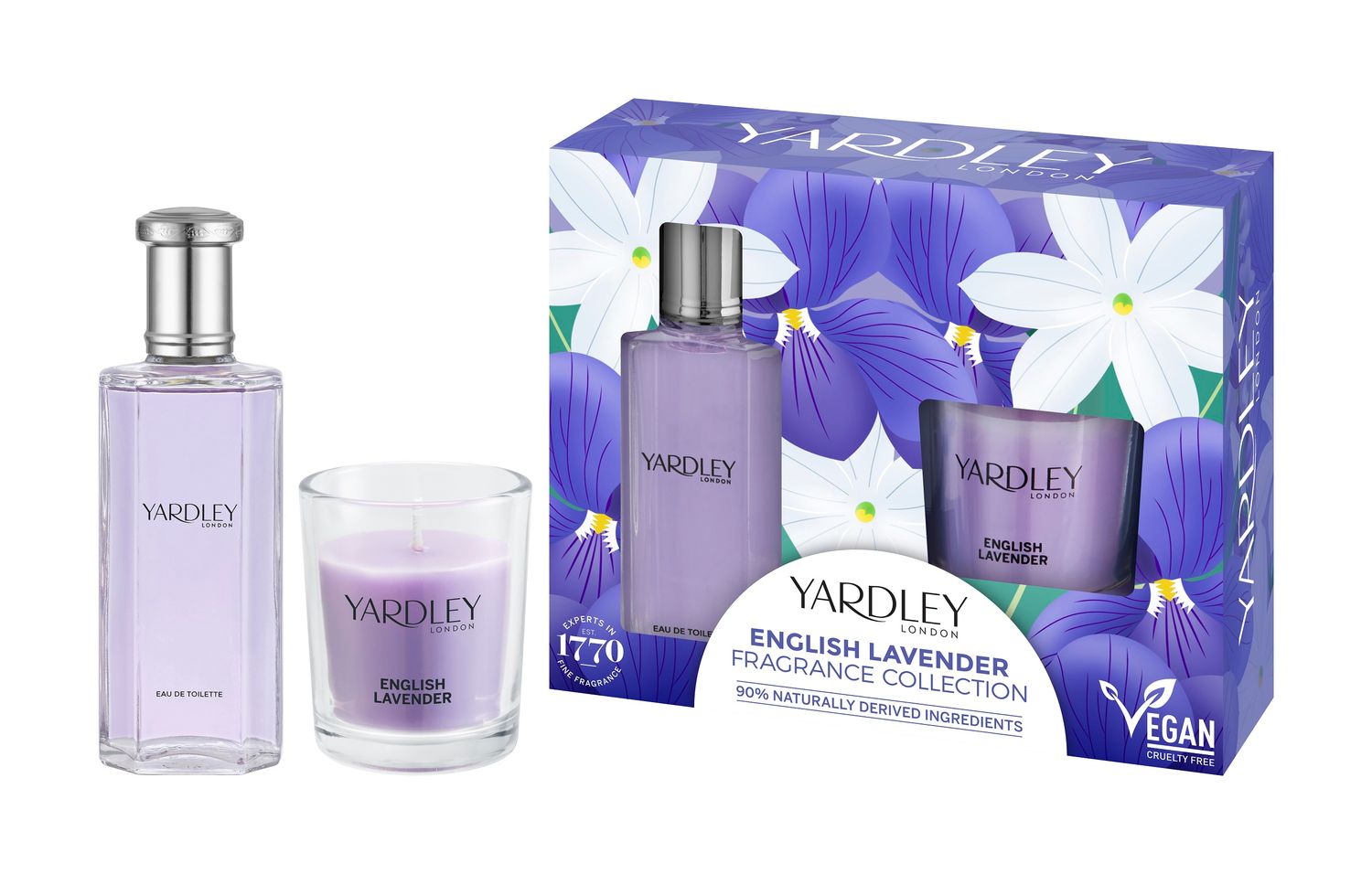 Yardley London Eau de Toilette Englischer Lavendel & Kerze 50 ml 1 Yardley London Eau de Toilette Englischer Lavendel & Kerze 50 ml
