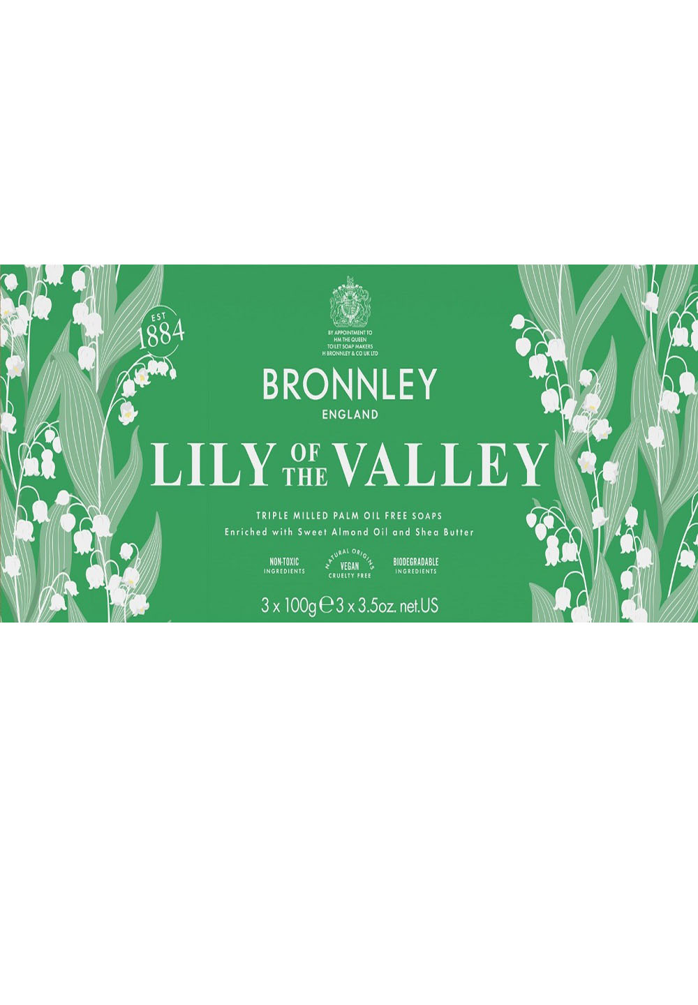 Bronnley Seife Lily of the Valley in Geschenkbox 3x100 g 1 Bronnley Seife Lily of the Valley in Geschenkbox 3x100 g