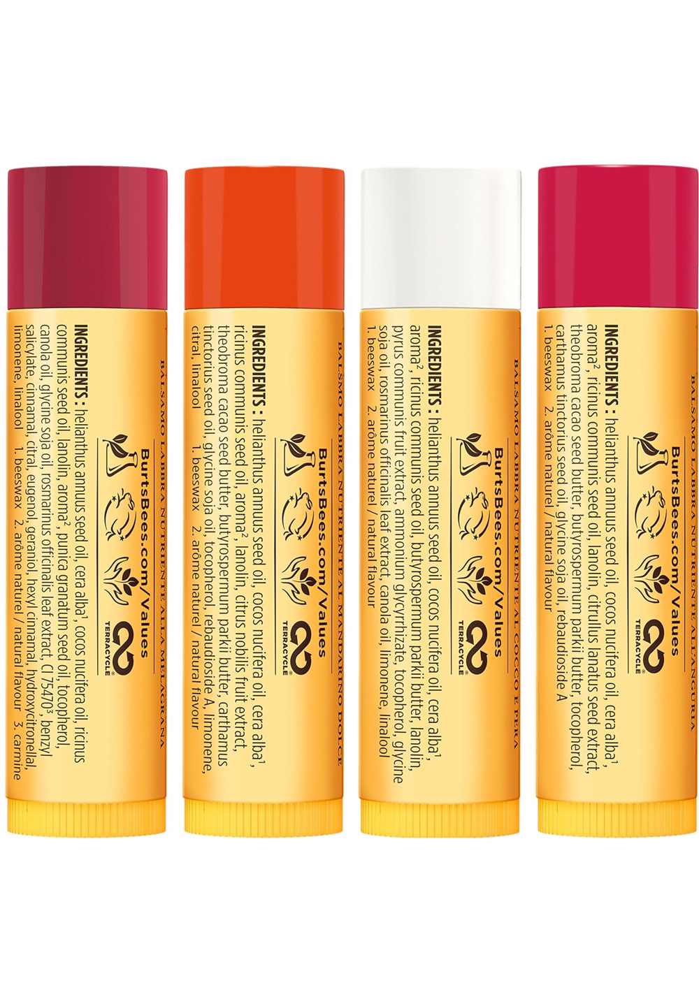 Burt's Bees Lippenbalsam-Geschenkset Granatapfel Kokosnuss Birne Süße Mandarine 3 Burt's Bees Lippenbalsam-Geschenkset Granatapfel Kokosnuss Birne Süße Mandarine – Bild 3