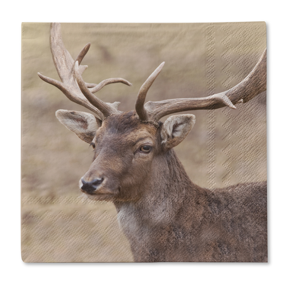 Traumduft 20 Stück Servietten 3-Lagig Hirsch Ludwig 33x33 cm Dekor Papierservietten 1 Traumduft 20 Stück Servietten 3-Lagig Hirsch Ludwig 33x33 cm Dekor Papierservietten