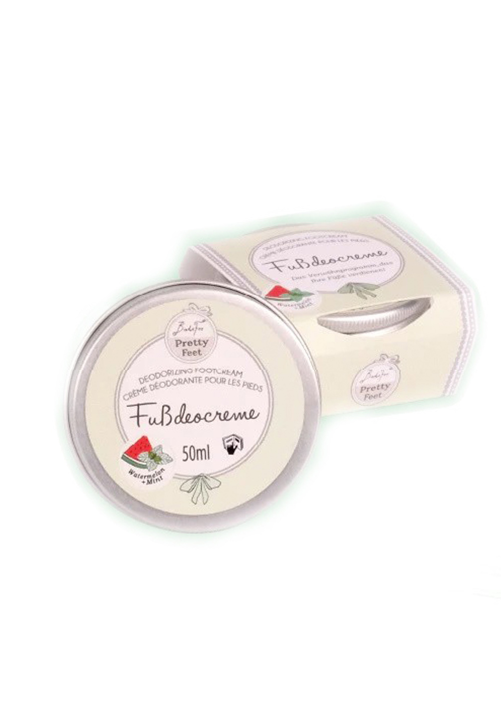 Badefee Fußdeocreme Pretty Feet Wassermelone 50 ml 2 Badefee Fußdeocreme Pretty Feet Wassermelone 50 ml – Bild 2
