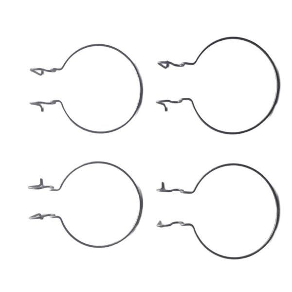 Blumentopfhalter verzinkter Stahldraht für Doppelstab Gitter- und Gabionen Zäune 26 Otto 4er Set 4