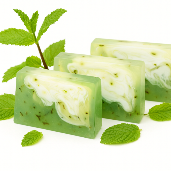 Nesbel Seife Pfefferminze – kühl & klar | Glycerin & Ziegenmilch (100 g)