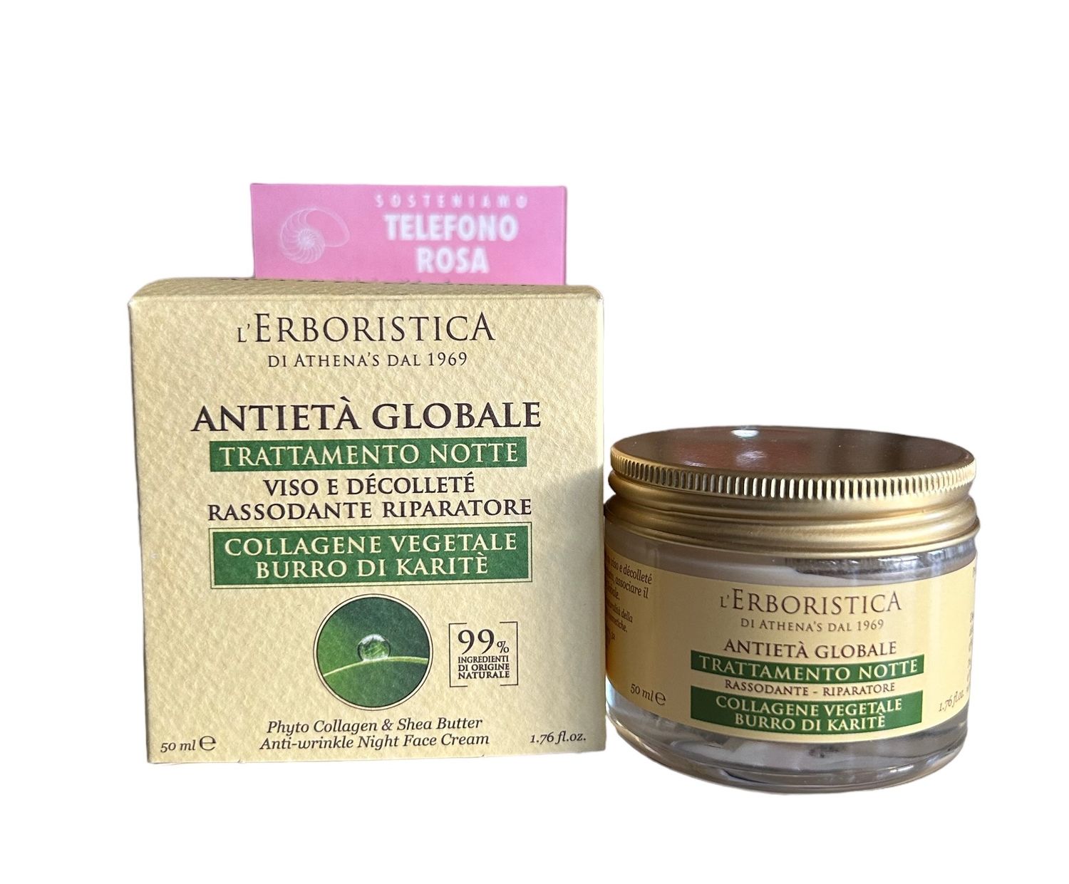 L'Erboristica Anti Falten Nachtcreme für Gesicht und Dekollete 50 ml 1 L'Erboristica Anti Falten Nachtcreme für Gesicht und Dekollete 50 ml