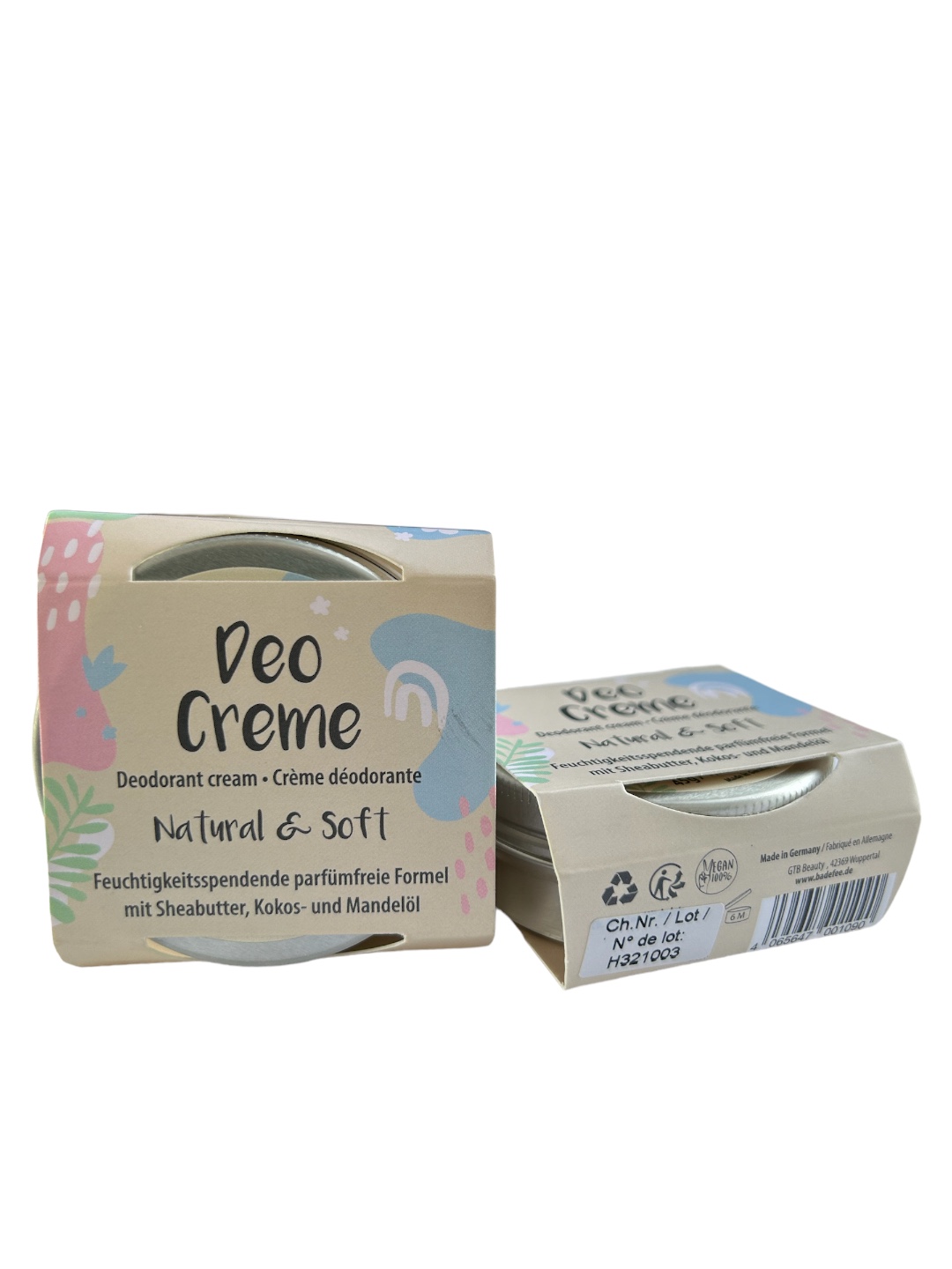 Badefee Deo Creme Natural & Soft 45 ml 1 Badefee Deo Creme Natural & Soft 45 ml