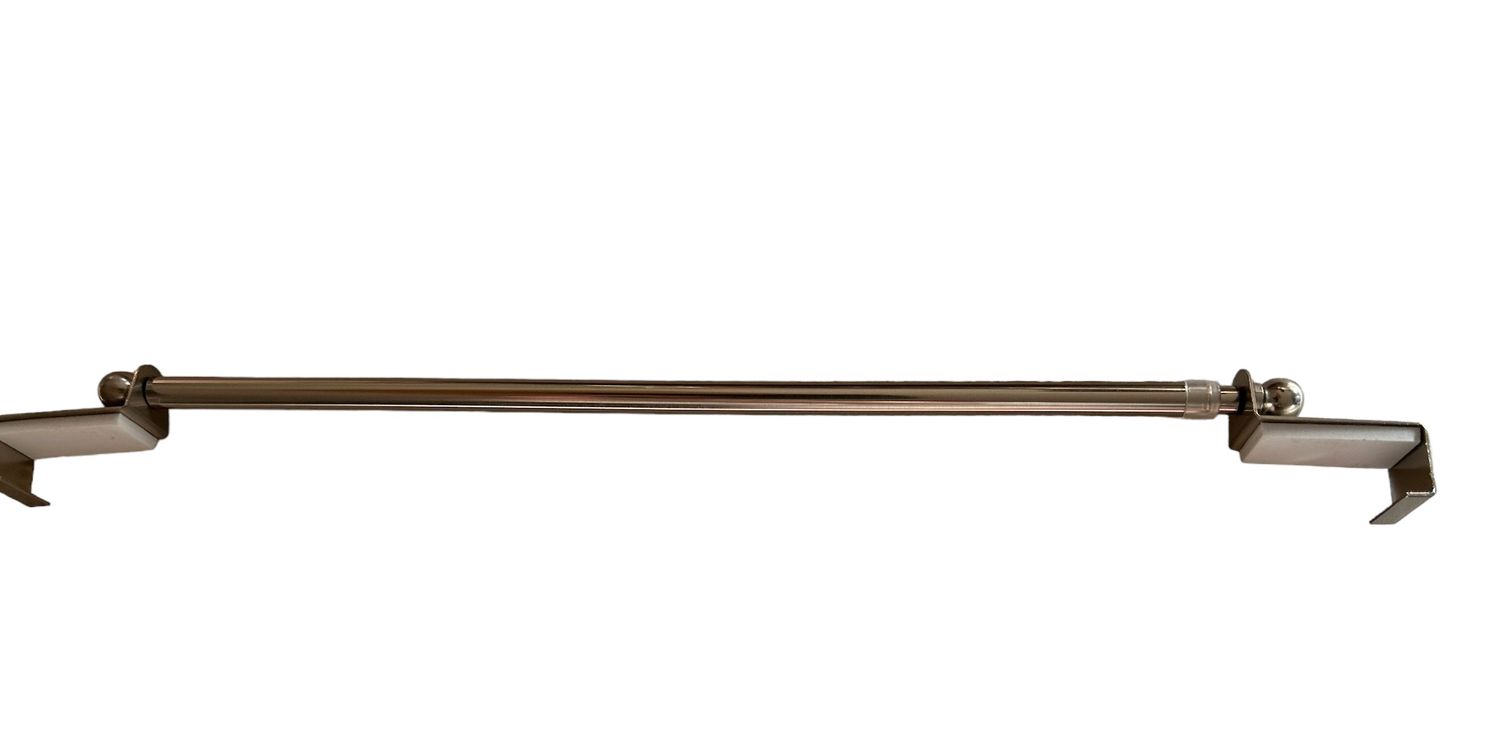 Heine Home Spannfix Gardinenstange Klemmstange Vitragenstange 40-60 cm nickel 1 Heine Home Spannfix Gardinenstange Klemmstange Vitragenstange 40-60 cm nickel