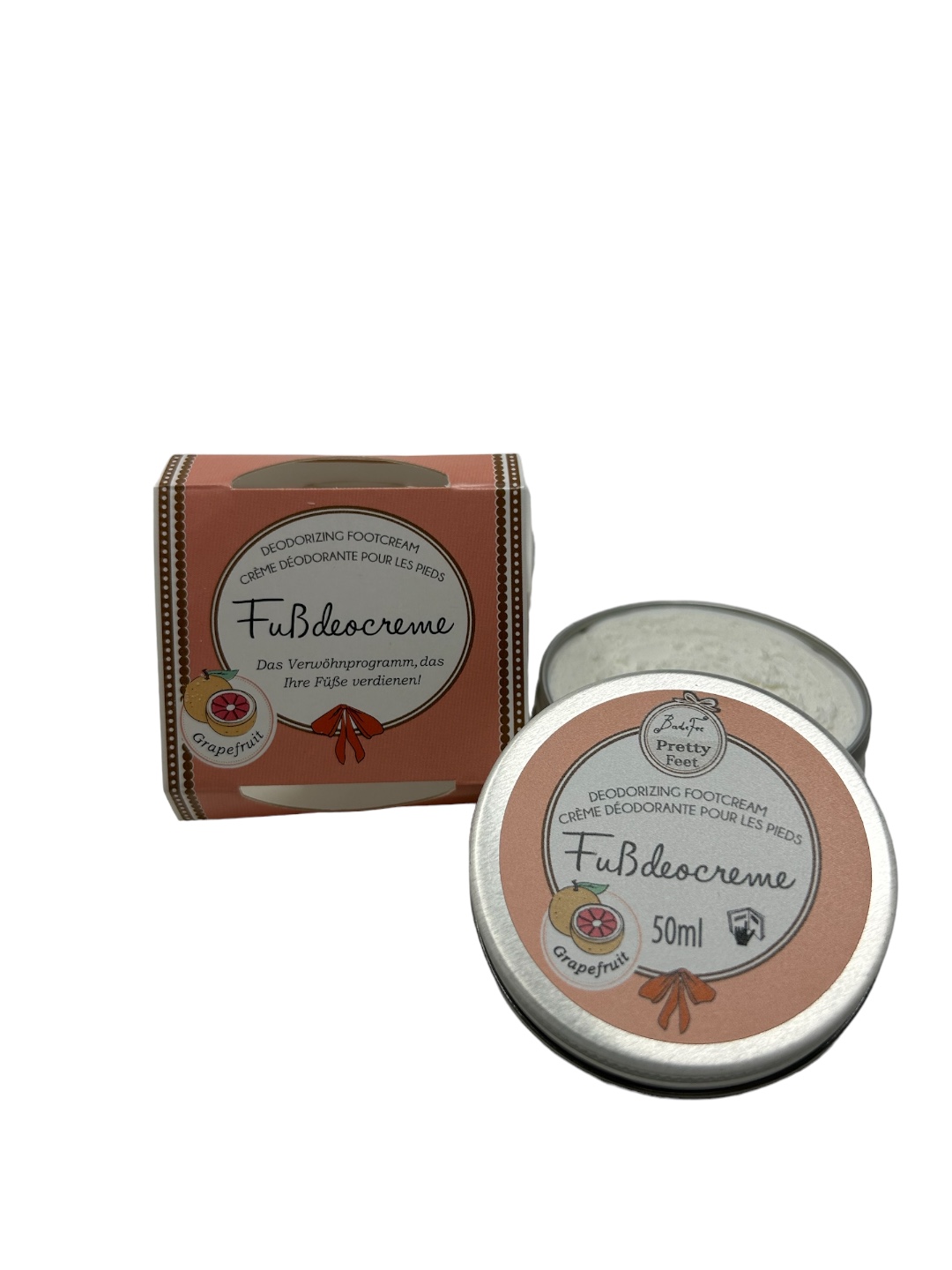 Badefee Fußdeocreme Grapefruit 50 ml 4 Badefee Fußdeocreme Grapefruit 50 ml – Bild 4
