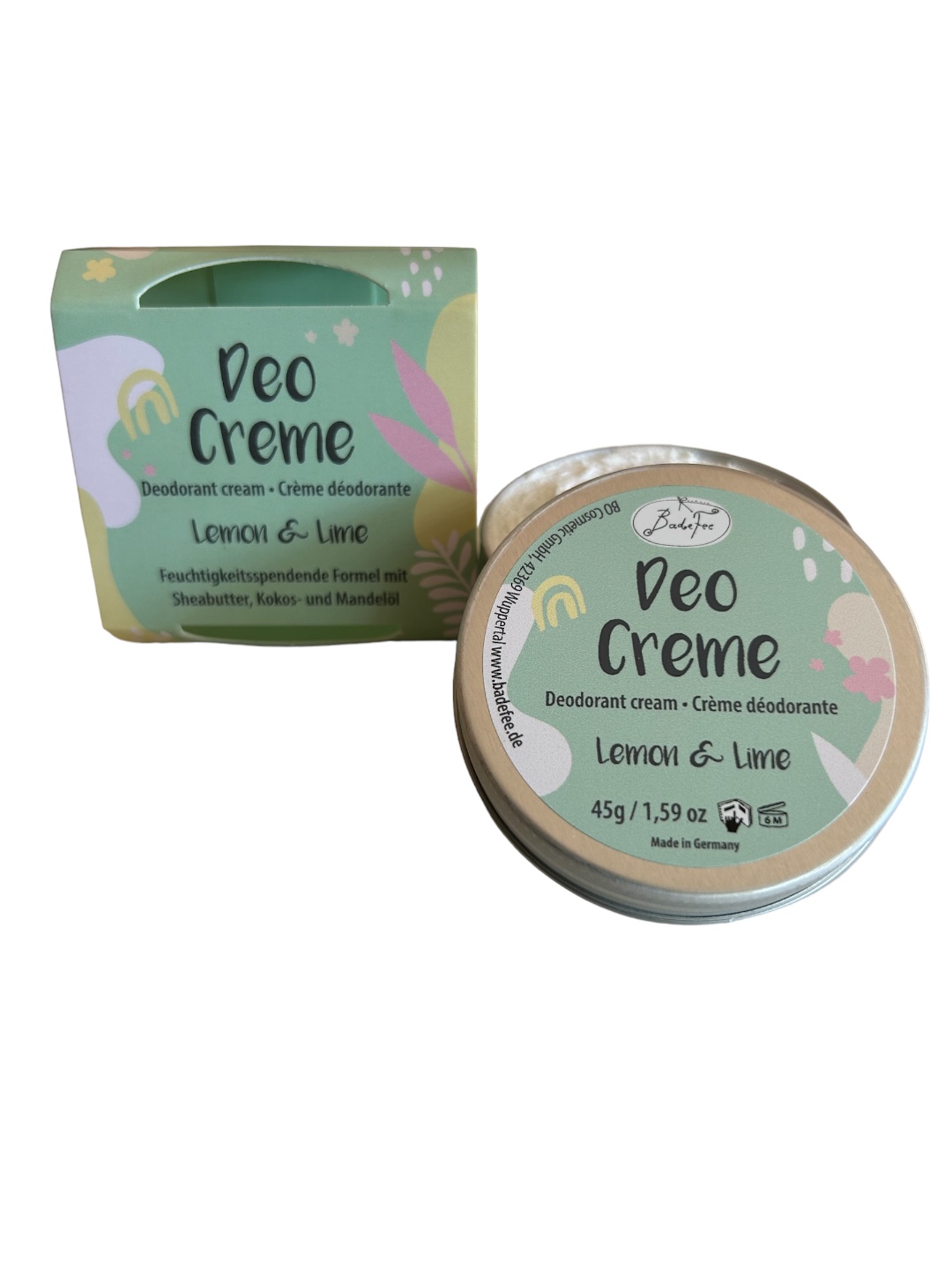 Badefee Deo Creme Lemon & Lime 45 ml 3 Badefee Deo Creme Lemon & Lime 45 ml – Bild 3