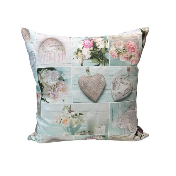 Hossner Kissenhülle Marlies romantisch bedruckt Vintage Stil 45x45 cm