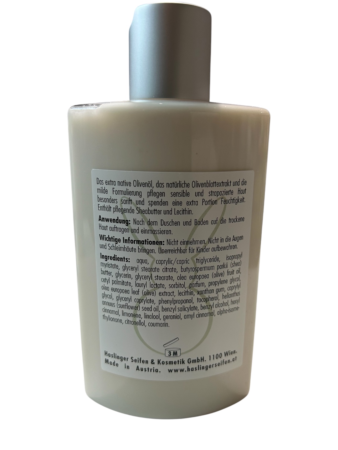 Haslinger Oliven Bodylotion mit Olivenölextrakt Sheabutter & Olivenöl 200 ml 3 Haslinger Oliven Bodylotion mit Olivenölextrakt Sheabutter & Olivenöl 200 ml – Bild 3