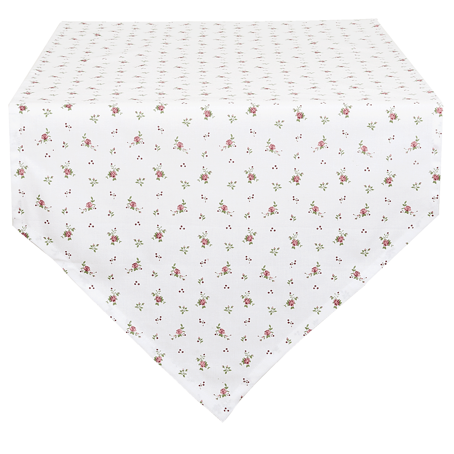 Clayre & Eef Tischläufer romantisch im Landhausstil mit Rosen 50x160 cm 1 Clayre & Eef Tischläufer romantisch im Landhausstil mit Rosen 50x160 cm