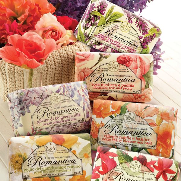 Nesti Dante ROMANTICA Seife Florentine Rose & Peony 250 g 5 Romantica 1