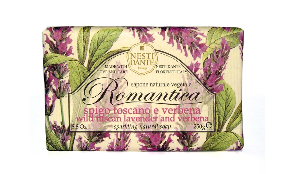 Nesti Dante ROMANTICA Seife Lavender & Verbena 250 g 2 Nesti Dante ROMANTICA Seife Lavender & Verbena 250 g – Bild 2