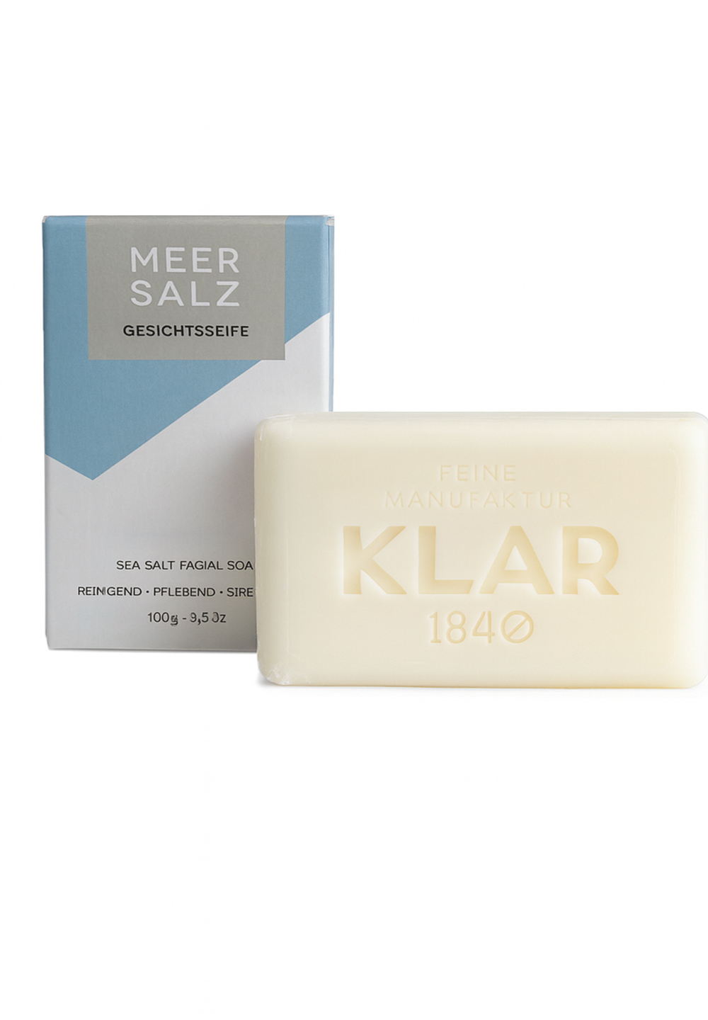 Klar's Seife Meersalzseife Gesichtsseife palmölfrei 100 g 2 Klar's Seife Meersalzseife Gesichtsseife palmölfrei 100 g – Bild 2
