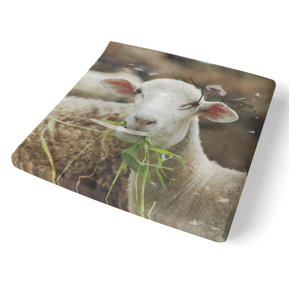 Traumduft 20 Stück Servietten 3-Lagig Schaf Lizzi 33x33 cm Dekor Papierservietten 2 Traumduft 20 Stück Servietten 3-Lagig Schaf Lizzi 33x33 cm Dekor Papierservietten – Bild 2