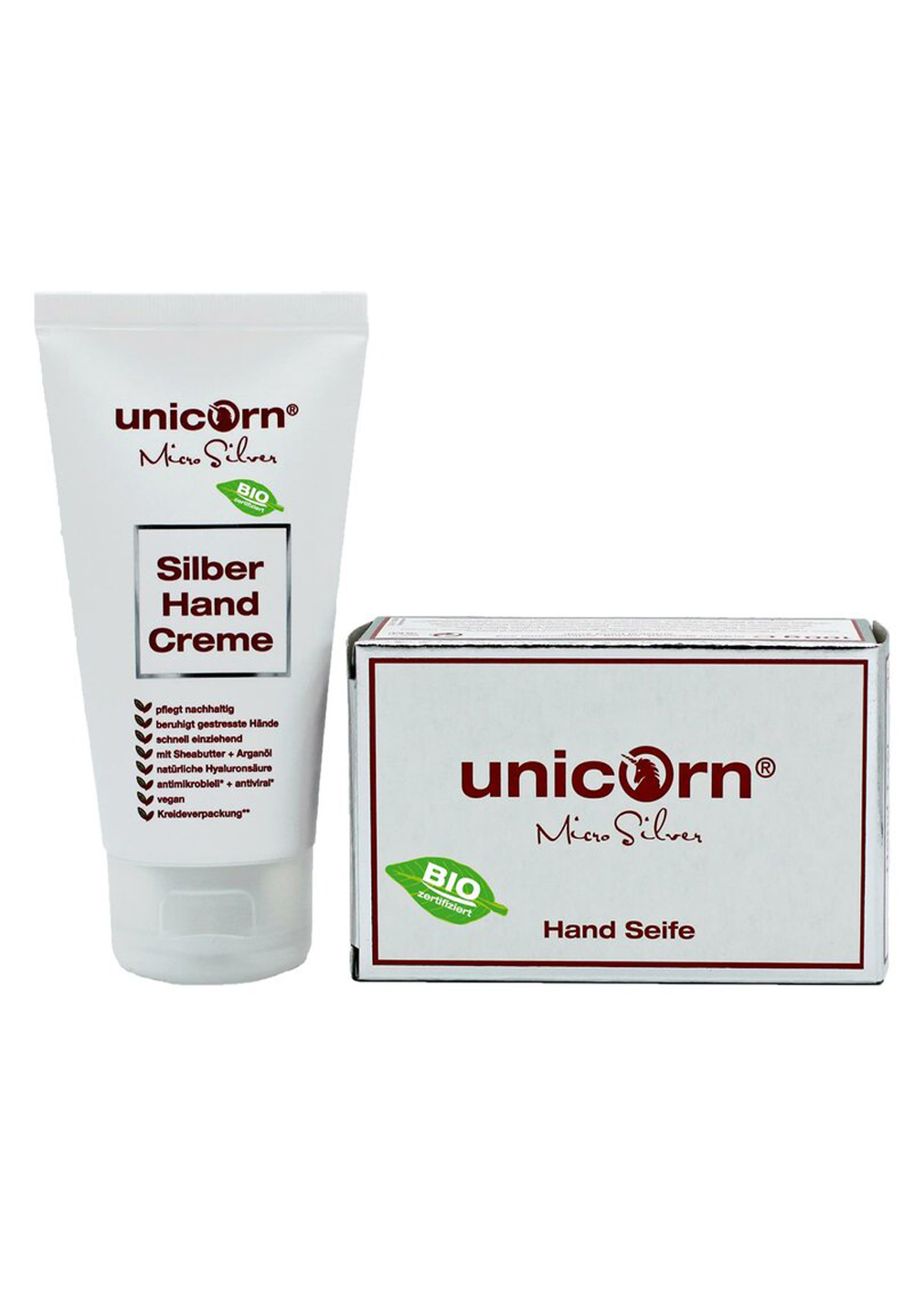 Unicorn MicroSilber Handseife & MicroSilver Handcreme im Set 250 g 2 Unicorn MicroSilber Handseife & MicroSilver Handcreme im Set 250 g – Bild 2