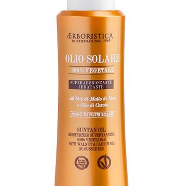 L'Erboristica Sonnenbräunungsöl mit Wallnuss-und Karottenöl Vegan 100 ml