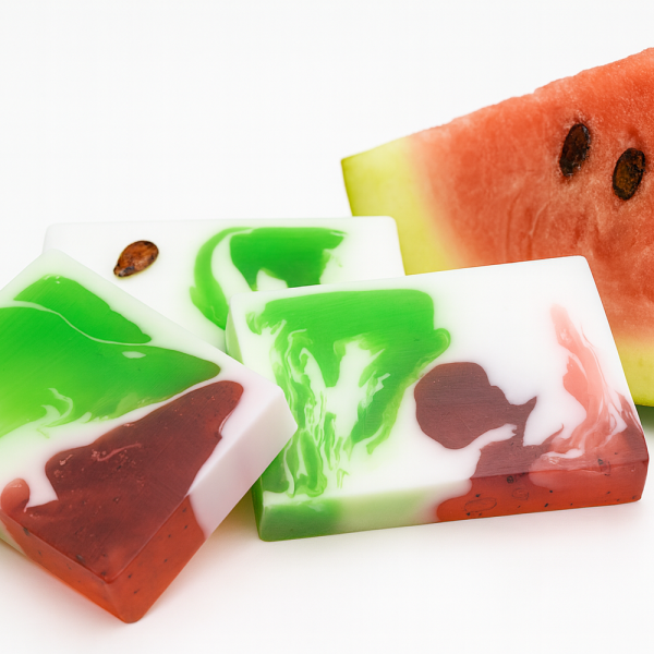 Nesbel Seife Wassermelone – fruchtig & frisch | Glycerin & Ziegenmilch (100 g)