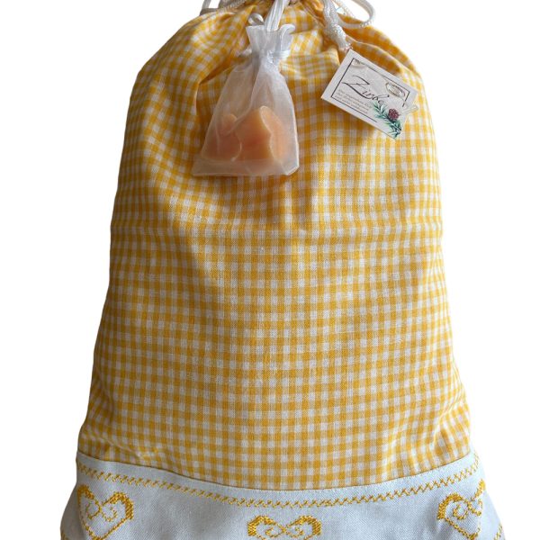 Alternative view of Zirbenkissen Zirbensack befüllt mit Zirbenflocken + Zirbenseife ca. 30x45 cm