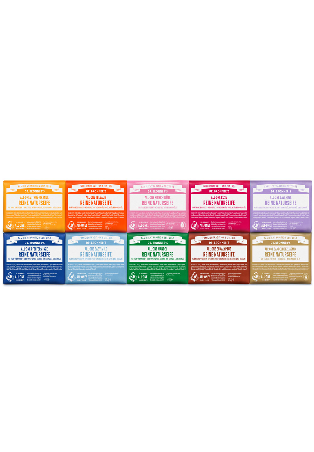 Dr. Bronner's Grüner Tea Reine Naturseife 140 g 2 Dr. Bronner's Grüner Tea Reine Naturseife 140 g – Bild 2