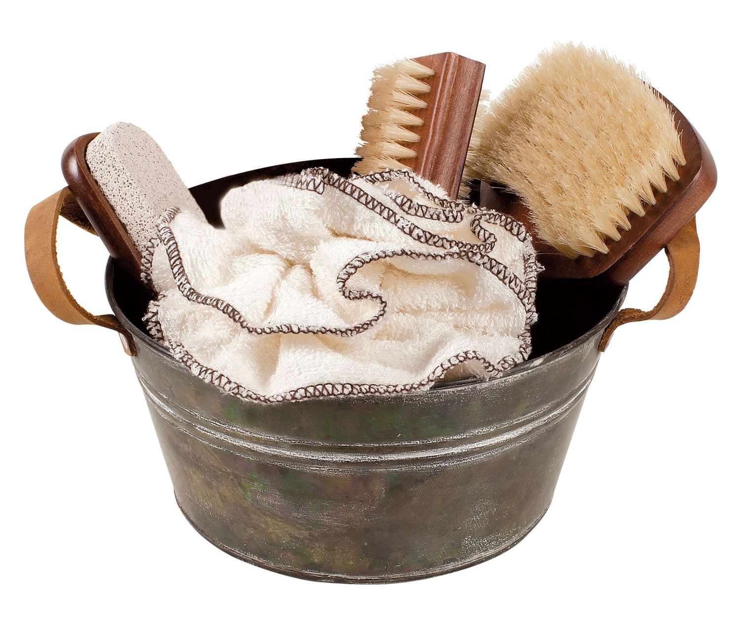 Croll & Denecke Wellness Geschenkset Rustikal 5-teilig im Zink Bottich 1 Croll & Denecke Wellness Geschenkset Rustikal 5-teilig im Zink Bottich