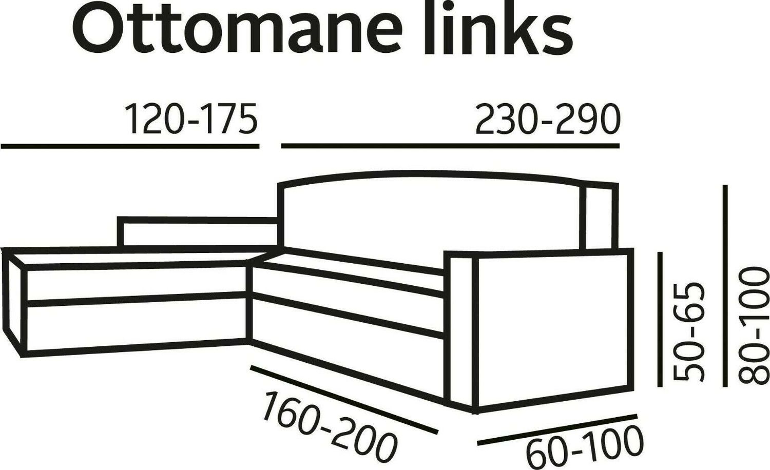 My home Ecksofahusse Sofahusse Schonbezug Ottomane links grau 2 My home Ecksofahusse Sofahusse Schonbezug Ottomane links grau – Bild 2