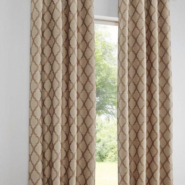 Heine Home 1 Stück Deko Schal blickdicht Jacquard Retro Ösen HxB 175x140 cm